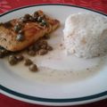 El cooksnap de Alicia Vargas cuando hizo Salmón con salsa de alcaparras.