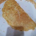 El cooksnap de Karina Lorena Levanat cuando hizo Omelette de papá y jamón y queso.🥔.