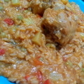 El cooksnap de Lucia de Souza cuando hizo Guiso de arroz con pollo.