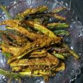 Jayanti Mishra's cooksnap of when they made Besan wali kurkuri bhindi.