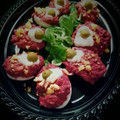 El cooksnap de Zaida TC @alquimiasfood cuando hizo Huevos rellenos de espinacas y setas.