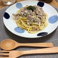 narasan's cooksnap of when they made One Pot carbonara spaghetti.