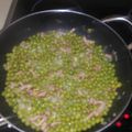 El cooksnap de Ingrid Parra Diaz cuando hizo Guisantes con bacon y huevo duro.