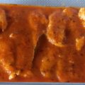 El cooksnap de estcolrod (Esther) cuando hizo Solomillo de pollo con salsa al curry, espárragos trigueros y huevo cocido.