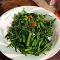 Lin Shu Jhen 的 蒜炒空心菜（低醣生酮餐）（方便素）（簡單料理） cooksnap