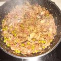 El cooksnap de isaac fuentes cuando hizo Sartén de fideos con champiñones.
