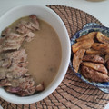 El cooksnap de Manuel cuando hizo Solomillo de cerdo al horno con patatas gajos especiada y asada.