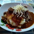 El cooksnap de Marcelo Valdez Palmas cuando hizo Corazón en salsa con puré de papas.