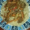 El cooksnap de Mariangel cuando hizo Pasta con vegetales y carne.