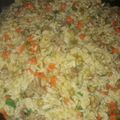 El cooksnap de Alejandra Azar cuando hizo Paella de verduras y carne.