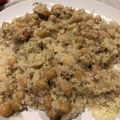 El cooksnap de Jara Loureiro cuando hizo Vieiras con garbanzos en salsa de cava.