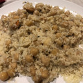 El cooksnap de Jara Loureiro cuando hizo Vieiras con garbanzos en salsa de cava.