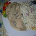 El cooksnap de Zue Flores cuando hizo Espaguetti blanco.