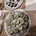 vamshi vutla's cooksnap of when they made 🐟🥒Salmon & Cucumber Sushi Rolls🐟🥒.