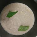 El cooksnap de Agata cuando hizo Sopa crema de coliflor con nueces.