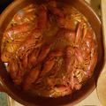 El cooksnap de Javier Za cuando hizo Cangrejos de río en salsa.