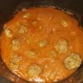 El cooksnap de Sara Martínez cuando hizo Albóndigas en crockpot.