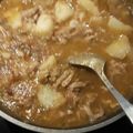 El cooksnap de Lucero Hernández cuando hizo Carnitas de cerdo con papas.