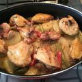 El cooksnap de Pili Santos cuando hizo Pollo al horno con patatas.