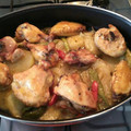 El cooksnap de Pili Santos cuando hizo Pollo al horno con patatas.