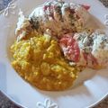 El cooksnap de Belen Silva Ferreira cuando hizo Pechuga caprese con puré mixto.