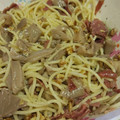 El cooksnap de Adrián López cuando hizo Espaguetis con setas y nueces.