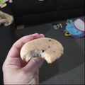 El cooksnap de Agustin Milani cuando hizo Galletitas con chips de chocolates y azúcar mascabo. SIN MANTECA.