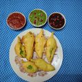 Rekha Vora's cooksnap of when they made ભરેલાં મરચાં ના ભજીયા Bharela Marcha na Bhjiya Reci In Gujarati.