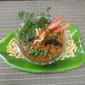 Alpa Pandya's cooksnap of when they made ગાંઠીયા નું શાક (Ganthiya Shak Recipe In Gujarati).
