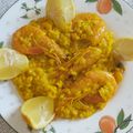 El cooksnap de Nuria Afan Delgado cuando hizo Arroz con pollo y marisco.