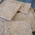 El cooksnap de leda cuando hizo Crackers de harina de sarraceno y semillas.