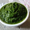 Charu Aggarwal's cooksnap of when they made Coriander chutney.