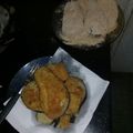 El cooksnap de Diogenes cuando hizo Milanesa de berenjena.