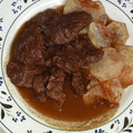 El cooksnap de jose manuel diaz cuando hizo Carrilleras de cerdo al Pedro Ximénez de la iaia.