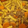 Tina Clayton 's cooksnap of when they made Ziti and Beef.