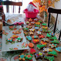 El cooksnap de Laura Pisoni cuando hizo Galletas de Navidad.