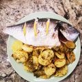 El cooksnap de Alvaro cuando hizo Dorada al horno con patatas Especial Navidad.