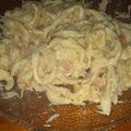 El cooksnap de Cintia cuando hizo Tallarines caseros.