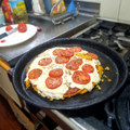 El cooksnap de aguss cuando hizo Pizza de zanahoria y batata 🍠 sin gluten.
