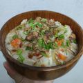 Cooksnap Mizzanem semasa beliau membuat Bubur Ayam ala Mekdi.