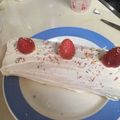 El cooksnap de karolina cuando hizo Brazo de gitano de nata y fresas.