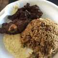 El cooksnap de Chef Estarlyn M. Simon cuando hizo Arroz con coco y guandule(Moro).