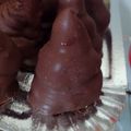 El cooksnap de Claudiaa Aguileraa cuando hizo Conitos con dulce de leche bañado con chocolate.