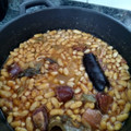 El cooksnap de Lander Baena cuando hizo Fabes con chorizo y morcilla.