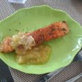 Cooksnap dari Dika untuk resep Salmon Steak with Mushroom Sauce and saute veggies