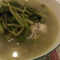 Cooksnap của Từ Vân khi họ làm theo món Canh sò lụa nấu rau muống