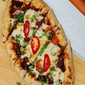 Dawn's cooksnap of when they made Turkish pide.