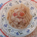 Fiorella's cooksnap of when they made Farfalle Tonno, Pomodorini e Philadelphia.