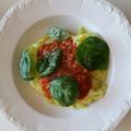 Manya95's cooksnap of when they made Zucchini Spaghetti with Lentil Marinara.