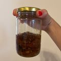El cooksnap de Clara Narváez cuando hizo Tomates secos en conserva.